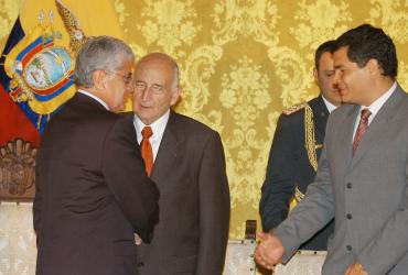 Rafael Correa y Alfredo Palacio
