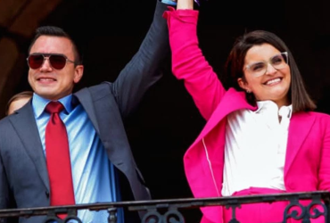 Daniel Noboa y María José Pinto.