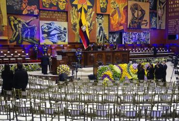 La Asamblea Nacional será el escenario para la posesión presidencial de Daniel Noboa.