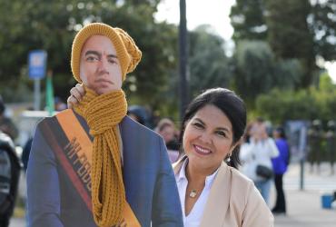 posesión de Daniel Noboa y María José Pinto