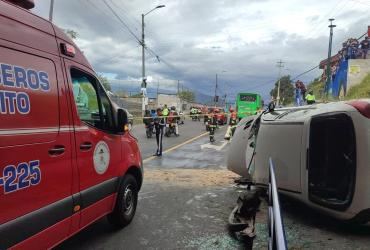 Accidente - Quito - herido