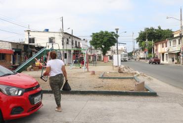 El acto violento se produjo en un parque de aquella ciudadela, a un costado de la calle Los Ríos.