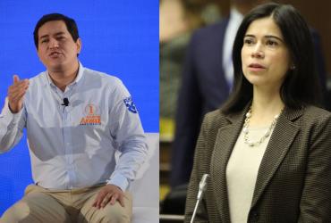 Andrés Arauz y Esther Cuesta