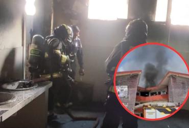 incendio en colegio Idrobo de Quito
