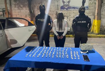 Detenidos - droga - Quito