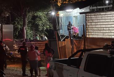 La Policía llegó al lugar a levantar el cuerpo.