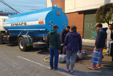 Varios sectores de Quito resultaron afectados en cuanto al suministro de agua.