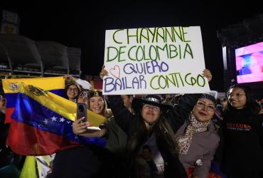 Fanaticada de Chayanne en el Atahualpa, de Quito.