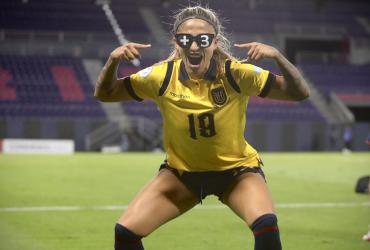 Kerlly Real jugador de la selección de Ecuador.