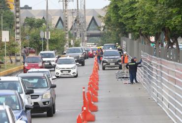 La obra fue suspendida por orden del Ministerio de Ambiente.