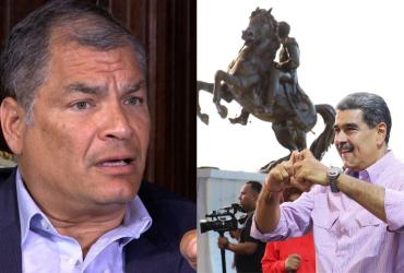 Rafael  Correa y Nicolás MAduro
