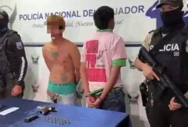 sicarios detenidos en Chongón