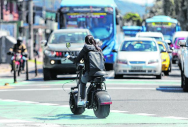 Motos eléctricas en Quito.