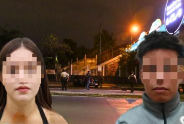 pareja baleada afuera de un colegio