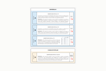 Preguntas del Referéndum y Consulta Popular 2025.