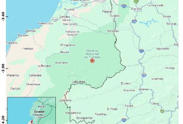 Temblor se reportó en el sur de Ecuador este 16 de noviembre.