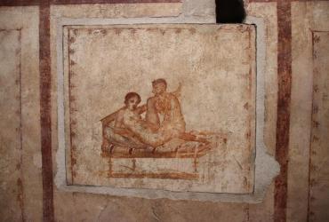 Pintura mural en Pompeya, de artista romano desconocido del siglo I d. C.