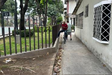 En este parque, del sector de Sauces 5, un adolescente fue asesinado.