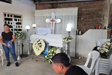 Velorio niña fallecida en escuela de Milagro