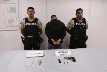 El sujeto fue detenido por la Policía Nacional.