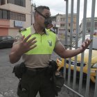 Ramón hace patrullajes en el Comité del Pueblo, norte de Quito. Antes de la pandemia entrenaba policías.