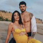 Virginia Limongi con su novio Cézar.