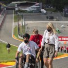 Juan Manuel Correa a su regreso a la pista del circuito de Spa-Francrochamps, en Bélgica.