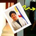 Una foto oficial de la embajadora de Filipinas en Brasil y una escena del video que avala la agresión a su empleada.