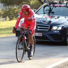 Richard Carapaz fue protagonista en la contrarreloj, un impulso más en su gran objetivo de ganar la Vuelta a España.