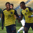 Carlos Gruezo y Gonzalo Plata en plena celebración.