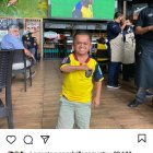 Jorgito festejo a lo grande el 6-1 ante Colombia