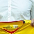 Carlos Garcés delantero ecuatoriano que hizo 9 goles con Delfín 2020.