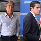 María Paula Romo (i) desempeñó el cargo de ministra de Gobierno; Juan Carlos Zevallos, exministro de Salud; Richard Martínez (d), exministro de Finanzas.