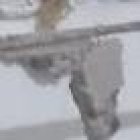 El mesón del departamento quedó destruido en gran proporción.