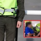 La mujer se molestó por la acción policial.