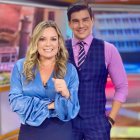 Los presentadores en el programa 'Noticias de la Mañana' de RTS.