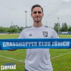 Leonardo Campana y la camiseta del Grasshopper Club Zürich de Suiza.