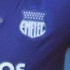 La dupla del gol del Emelec: Alejandro Cabeza y Facundo Barceló.