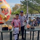 Los trofeos de la Copa Sudamericana y Libertadores Sub-20 de Independiente.