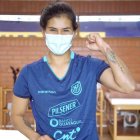 Andrea Vera durante las pruebas físicas realizadas.