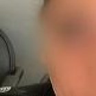 La infractora durante la audiencia donde le impusieron cinco días de privación de su libertad.