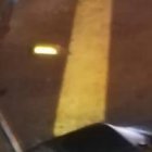 La motocicleta involucrada en el accidente que dejó un hombre muerto.