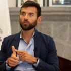 Fotografía de archivo en la que se registró al ministro de Deportes de Ecuador, Sebastián Palacios Muñoz, durante una entrevista con Efe, en Quito (Ecuador).