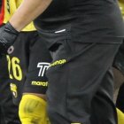 Momento del percance de Byron Castillo de Barcelona.