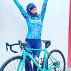 Miryam Núñez en su primer entrenamiento tras el fuerte accidente que sufrió a mediados de febrero.