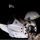 La cápsula Dragon Endeavour durante su misión en el espacio. Ya regresó a la Tierra