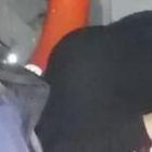 Momento en que la joven fue rescatada por la patrulla fluvial.