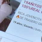 Solicitar un servicio sexual en Internet es fácil.