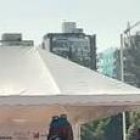 Los caminantes llegaron hasta el parque La Carolina.