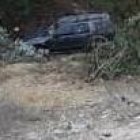 En esta cuneta cayó el transporte en el que viajaban los sospechosos y la posible víctima.